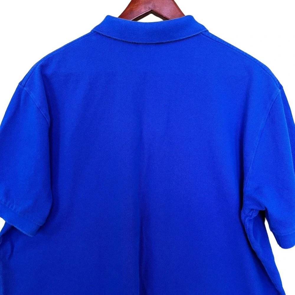Polo Ralph Lauren Polo Shirt Mens XL Blue Orange Pony Golf Country Club Preppy